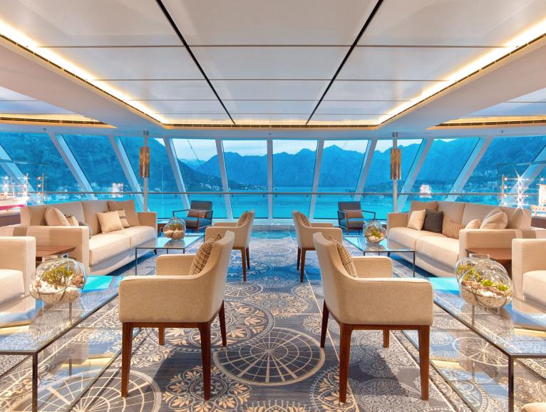 Explorers' Lounge on Viking Leda