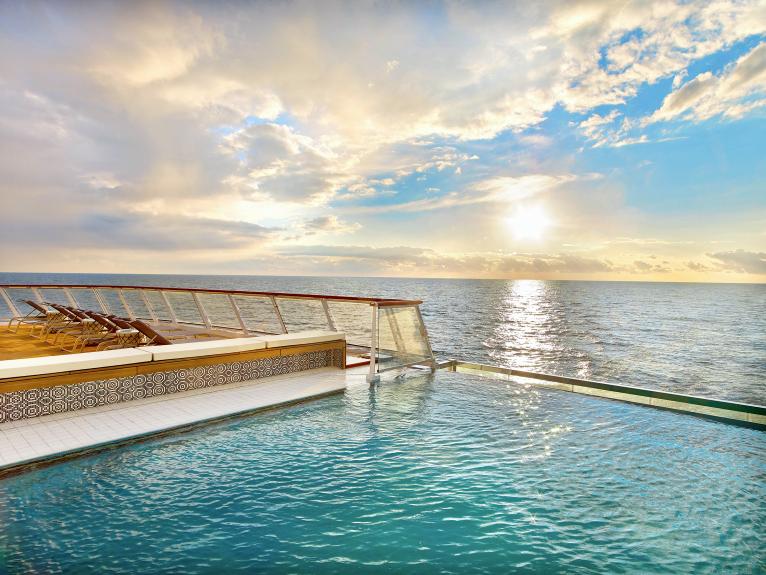 Infinity Pool on Viking Leda
