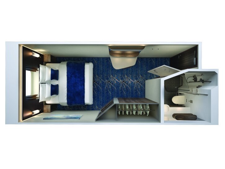 Family Oceanview floor plan on Norwegian Joy