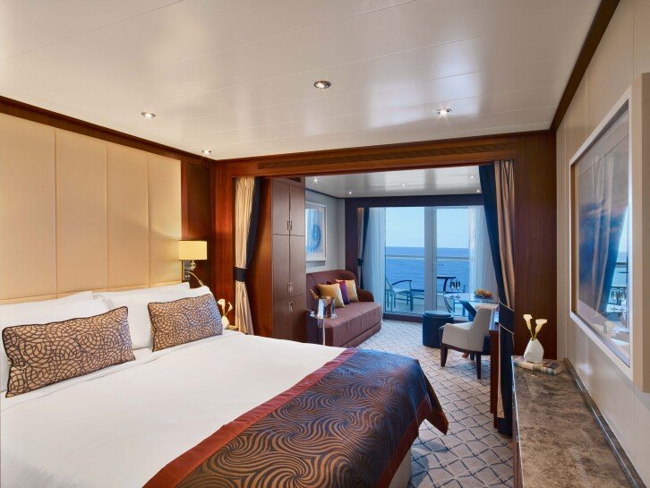 Single Outside Guarantee cabin on Seabourn Ovation