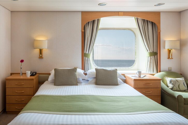 Sea View (Fully Obstructed View) cabin on Aurora