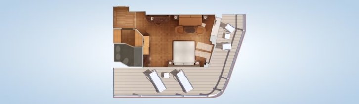 Grand Vista Suite floor plan on Carnival Luminosa