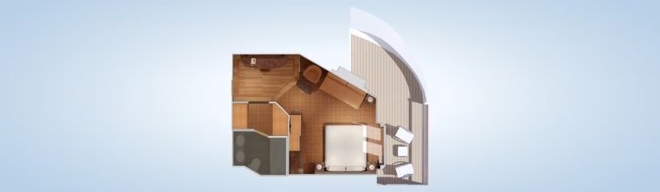 Grand Suite floor plan on Carnival Luminosa
