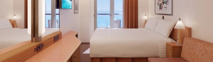Extended Balcony cabin on Carnival Luminosa