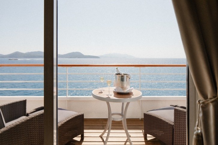 Aquamarine Veranda Suite on Crystal Serenity