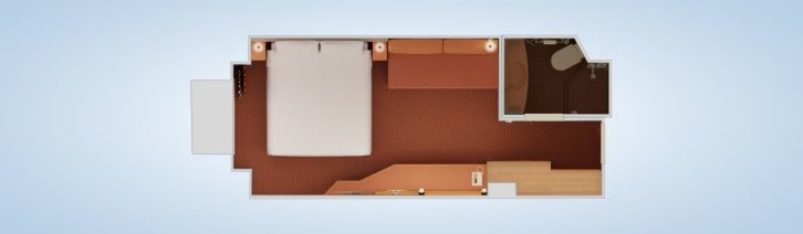 Ocean View floor plan on Carnival Luminosa
