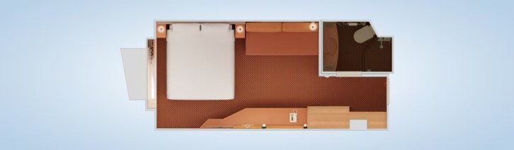 Interior with Picture Window (Walkway View) floor plan on Carnival Luminosa