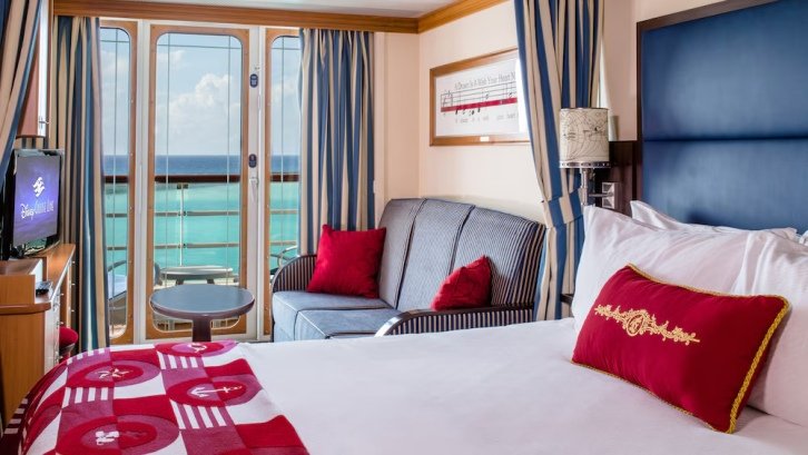 Deluxe Oceanview Stateroom with Verandah on Disney Magic