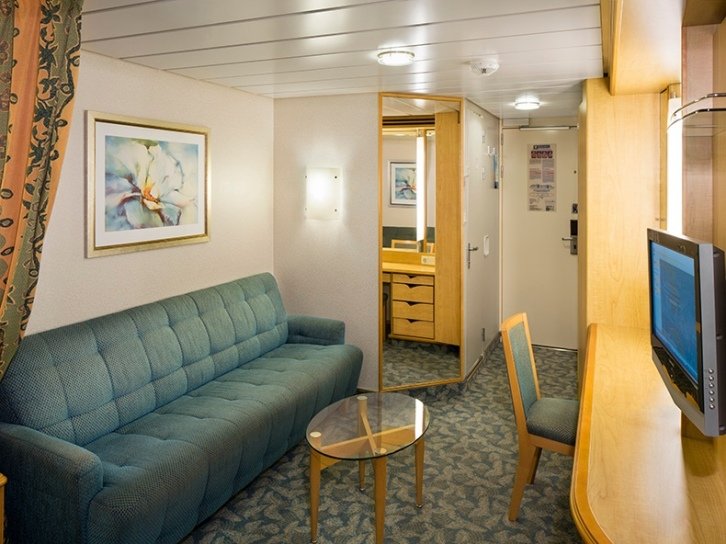 Spacious Sunset Ocean View Balcony cabin on Liberty of the Seas