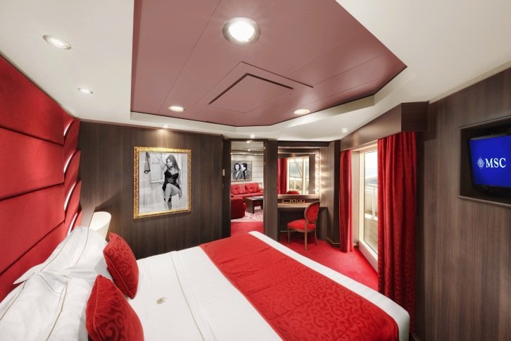 MSC Yacht Club Executive and Family Suite with Balcony on MSC Divina