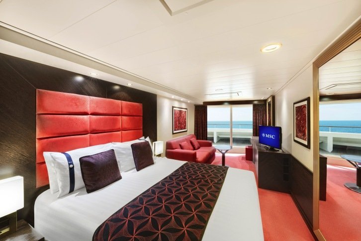 Junior Suite Aurea with Sealed Window on MSC Divina