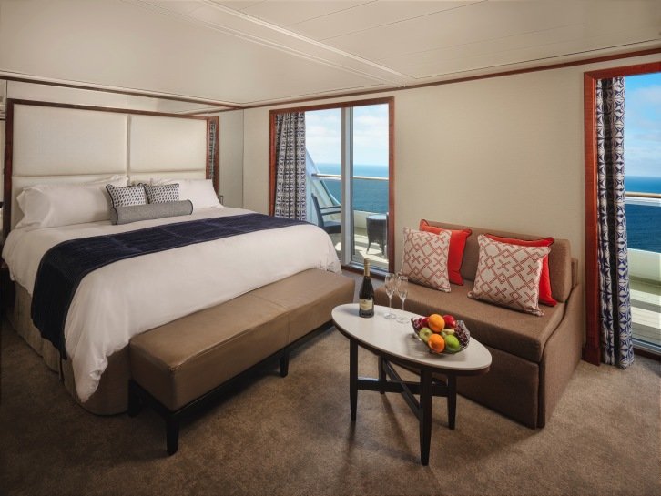 2-Bedroom Deluxe Family Suite with Balcony on Pride of America