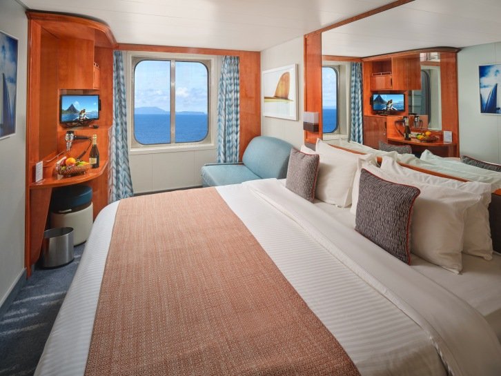 Oceanview with Picture Window cabin on Pride of America