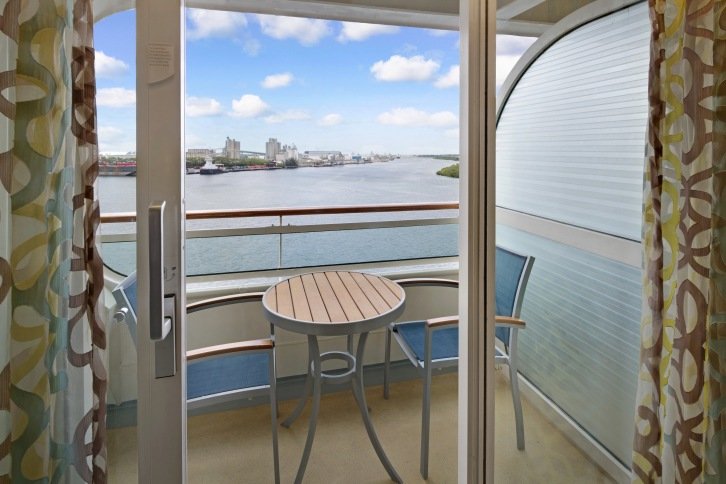 Spacious Ocean View Balcony cabin on Rhapsody of the Seas