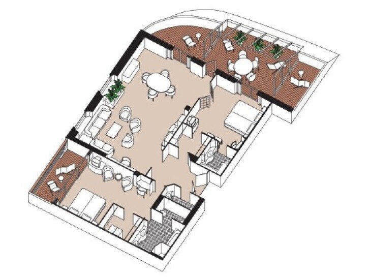 Signature Suite floor plan on Seven Seas Mariner