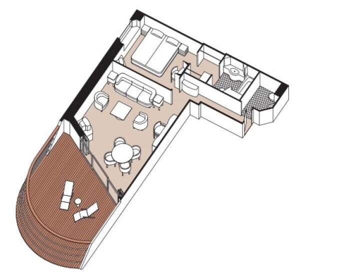 Seven Seas Suite floor plan on Seven Seas Mariner