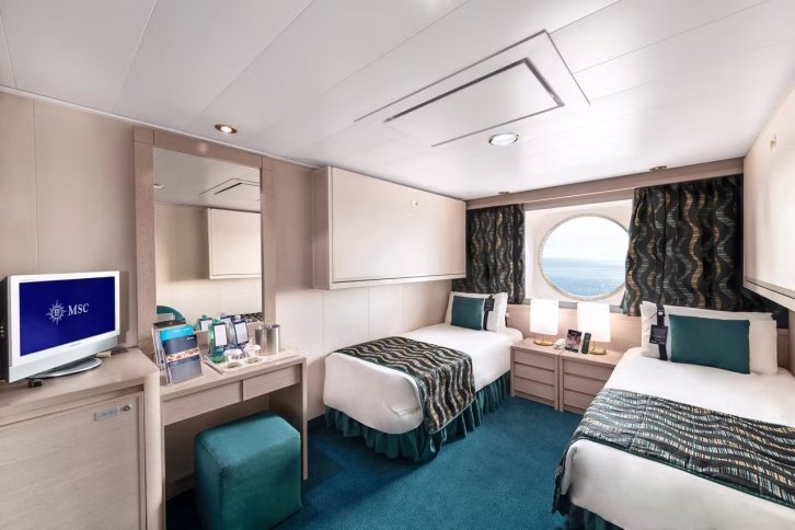 Deluxe Ocean View cabin on MSC Poesia