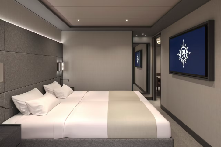 Yacht Club Royal Suite with Whirlpool Bath on MSC Magnifica