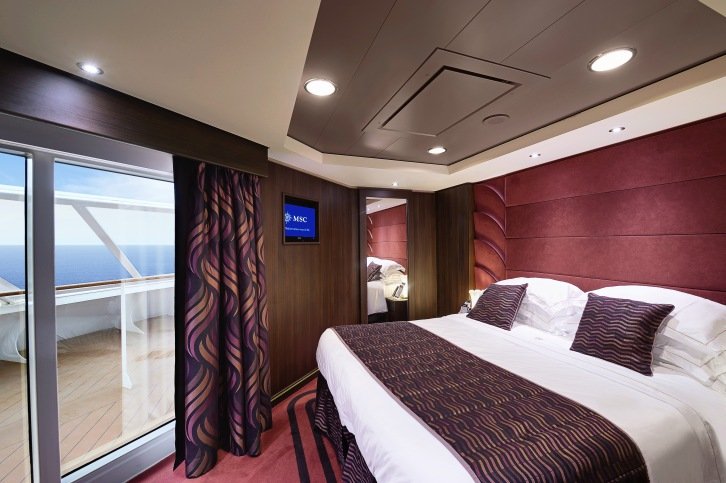 MSC Yacht Club Executive and Family Suite with Balcony on MSC Preziosa