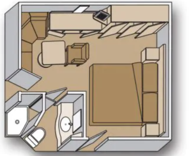 Inside floor plan on Westerdam