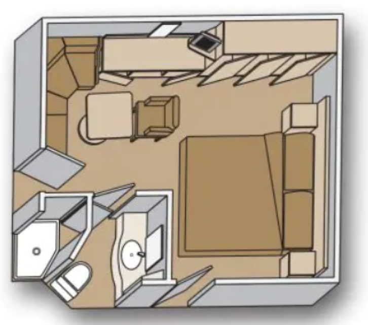 Inside floor plan on Nieuw Amsterdam