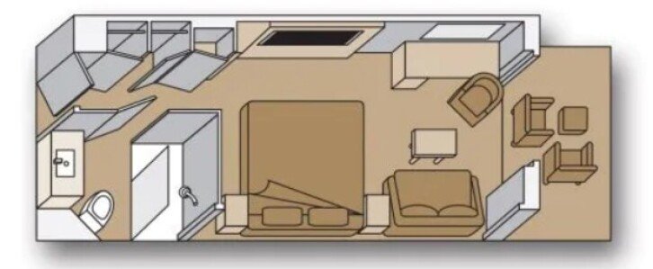 Spa Verandah floor plan on Koningsdam