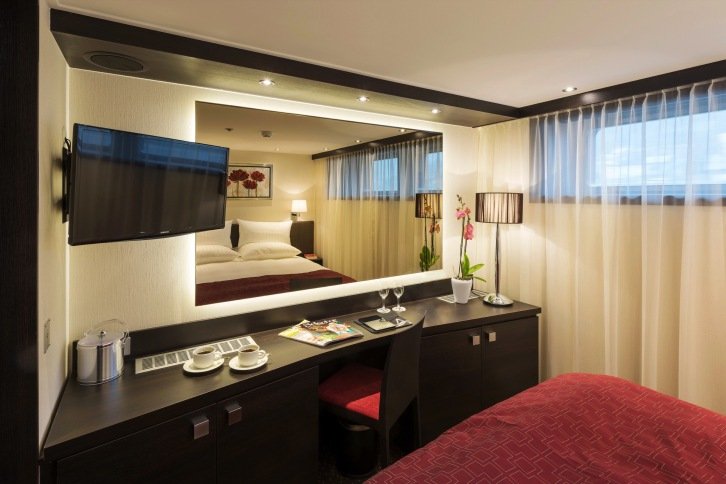 Avalon Deluxe Stateroom on Avalon Tapestry II