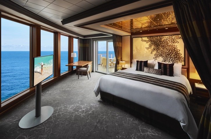 The Haven Deluxe Owner's Suite with Large Balcony on Norwegian Pearl