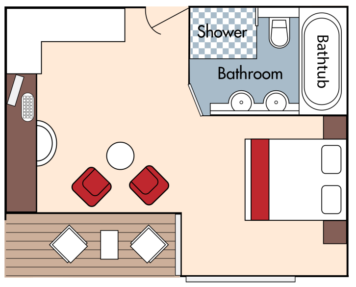 Suite floor plan on AmaPrima