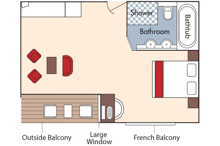 Suite floor plan on AmaBella