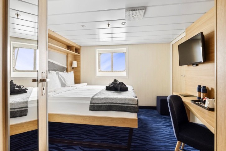 Polar Outside | Outside cabin for 2 travellers on MS Spitsbergen