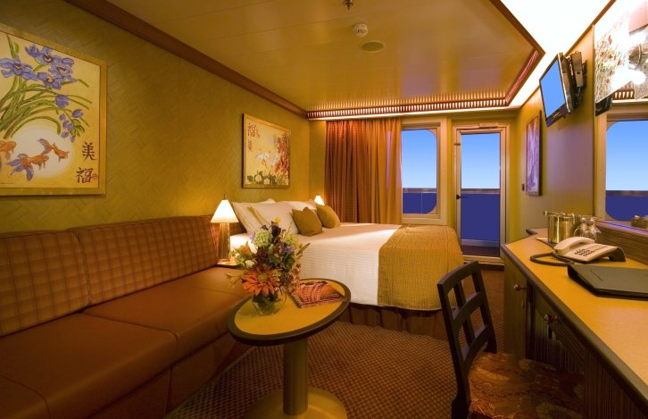 Cloud 9 Spa Balcony cabin on Carnival Splendor