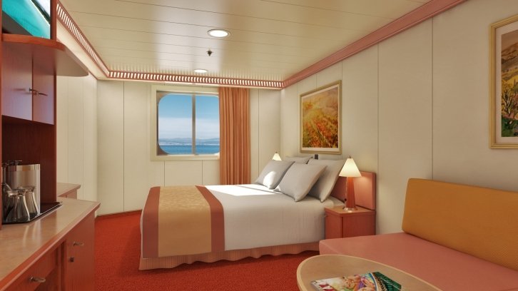 Ocean View Guarantee cabin on Carnival Splendor