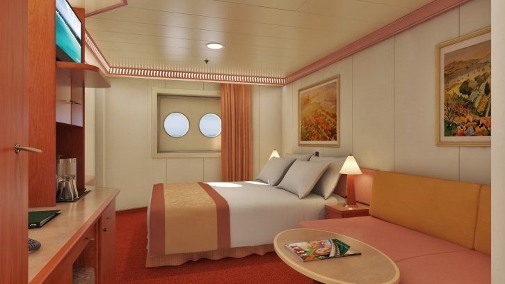 Porthole cabin on Carnival Splendor