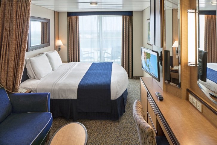 Spacious Ocean View Balcony cabin on Serenade of the Seas