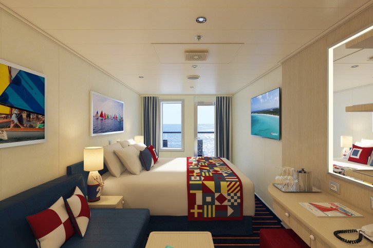 Family Harbour Aft-View Extended Balcony cabin on Carnival Horizon