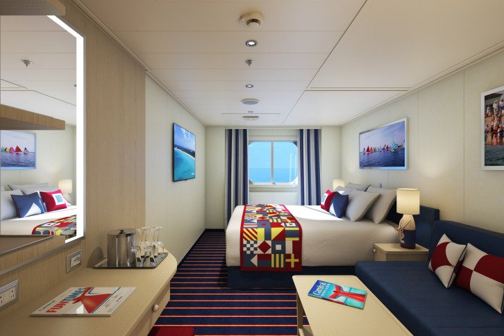 Family Harbour Deluxe Ocean View cabin on Carnival Horizon