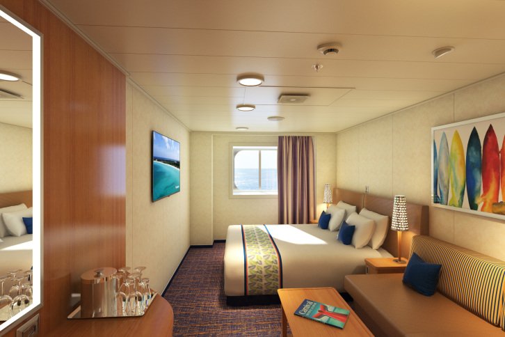 Deluxe Ocean View (and Obstructed View) cabin on Carnival Horizon