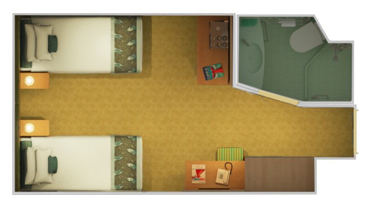 Cloud 9 Spa Interior floor plan on Carnival Horizon