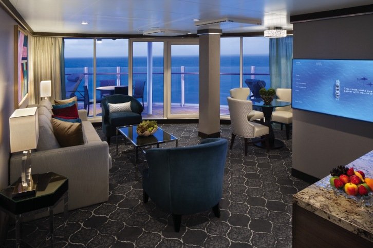 Spacious AquaTheatre Suite - 1 Bedroom on Symphony of the Seas