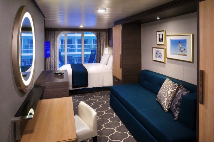 Ocean View Balcony Guarantee cabin on Symphony of the Seas