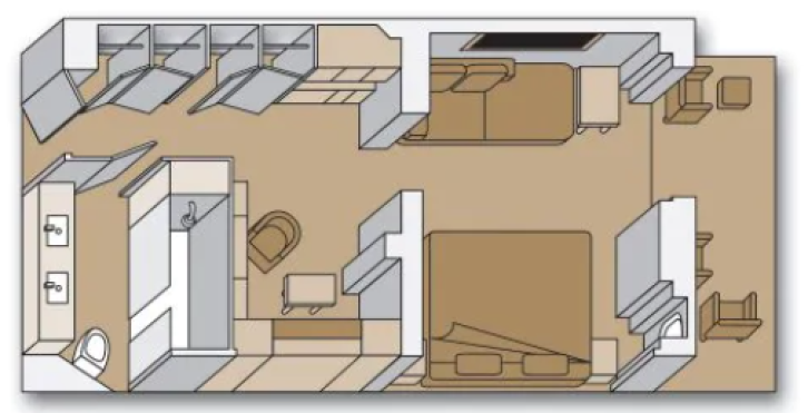 Signature Suite floor plan on Nieuw Statendam