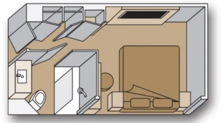Interior floor plan on Nieuw Statendam