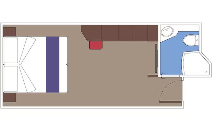 Guarantee Interior floor plan on MSC Bellissima