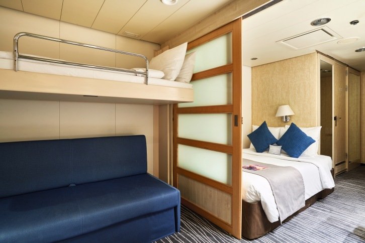 Family Inside Cabin on Marella Explorer