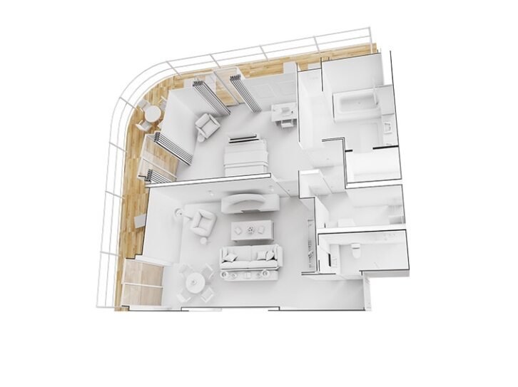 Grand Suite floor plan on Seven Seas Splendor