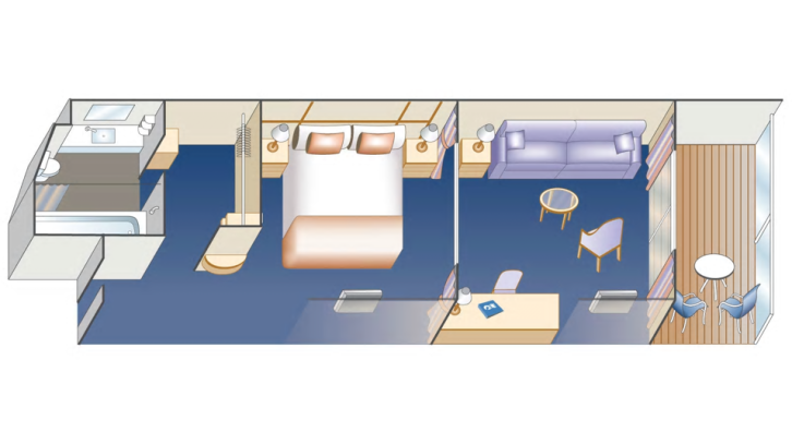 Reserve Collection floor plan on Sky Princess