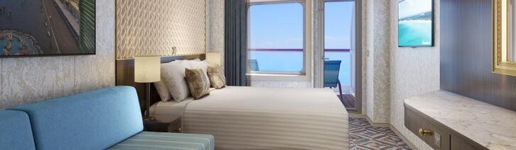 Terrazza Aft-View Extended Balcony cabin on Carnival Venezia