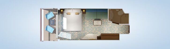 Balcony Guarantee floor plan on Carnival Venezia