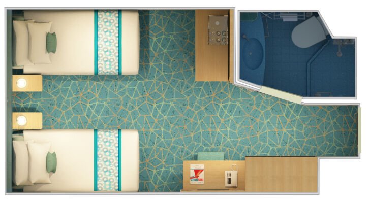 Cloud 9 Spa Interior Staterooms floor plan on Carnival Panorama